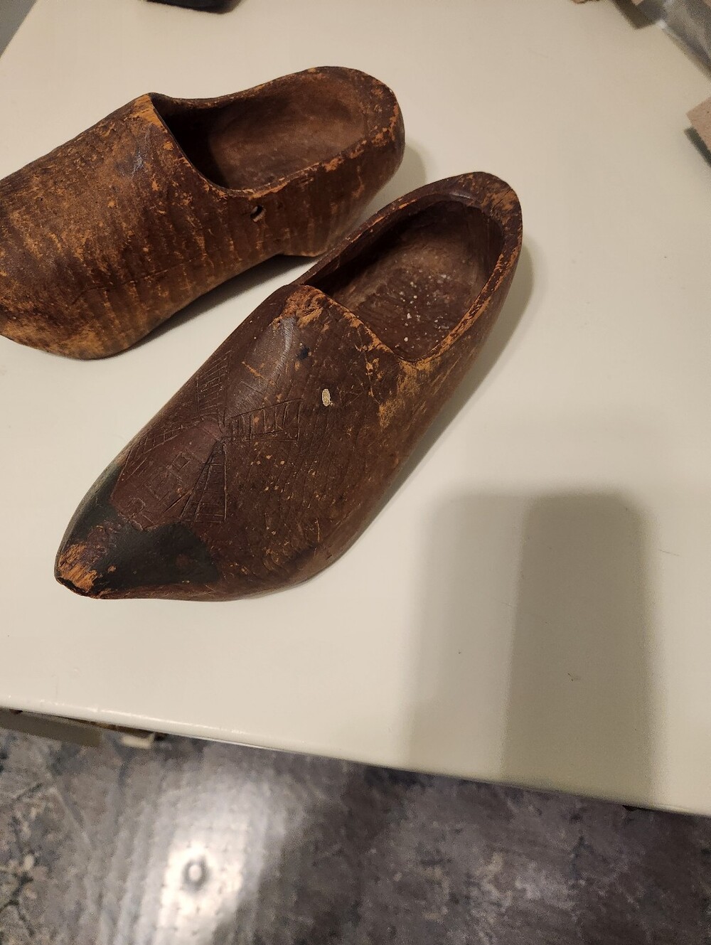 Vintage Wooden Shoes - Picture 3 of 6